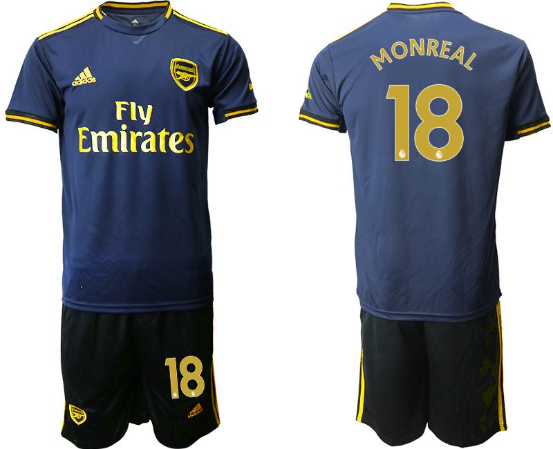 Men 2019-2020 club Arsenal away #18 blue Soccer Jerseys->arsenal jersey->Soccer Club Jersey